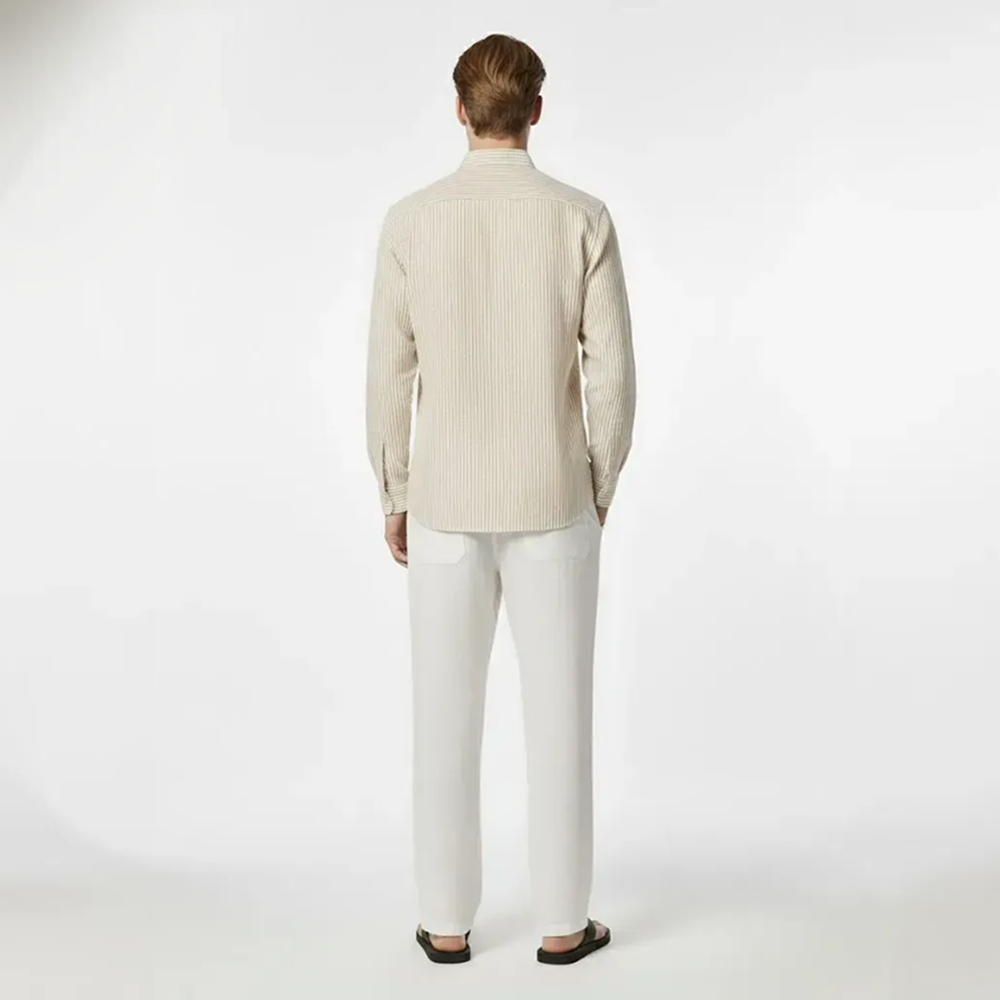 Classic Oxford Stripe Shirt – Ivory