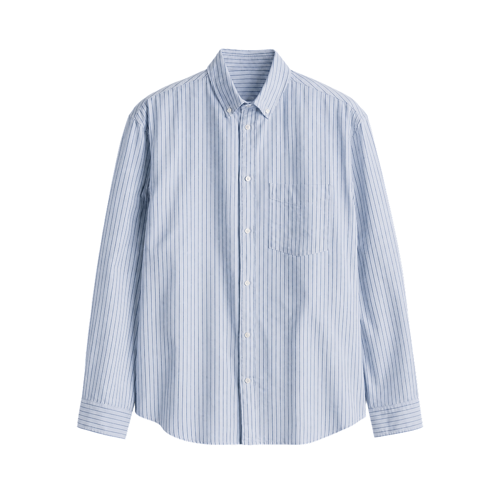 Classic Oxford Stripe Shirt – Mist Blue