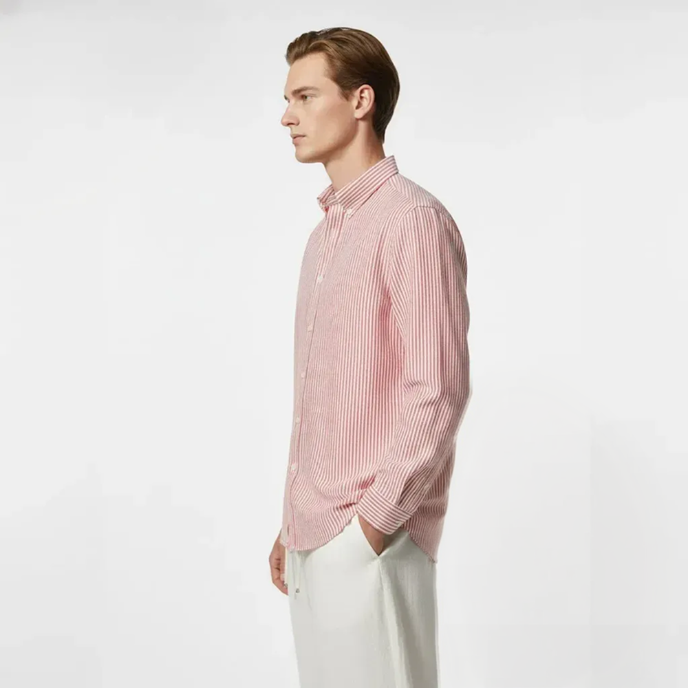 Classic Oxford Stripe Shirt – Rose