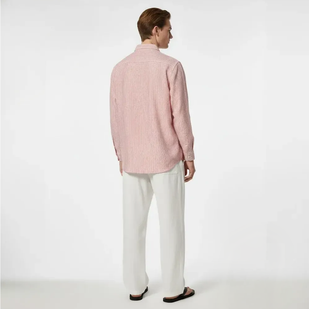 Classic Oxford Stripe Shirt – Rose