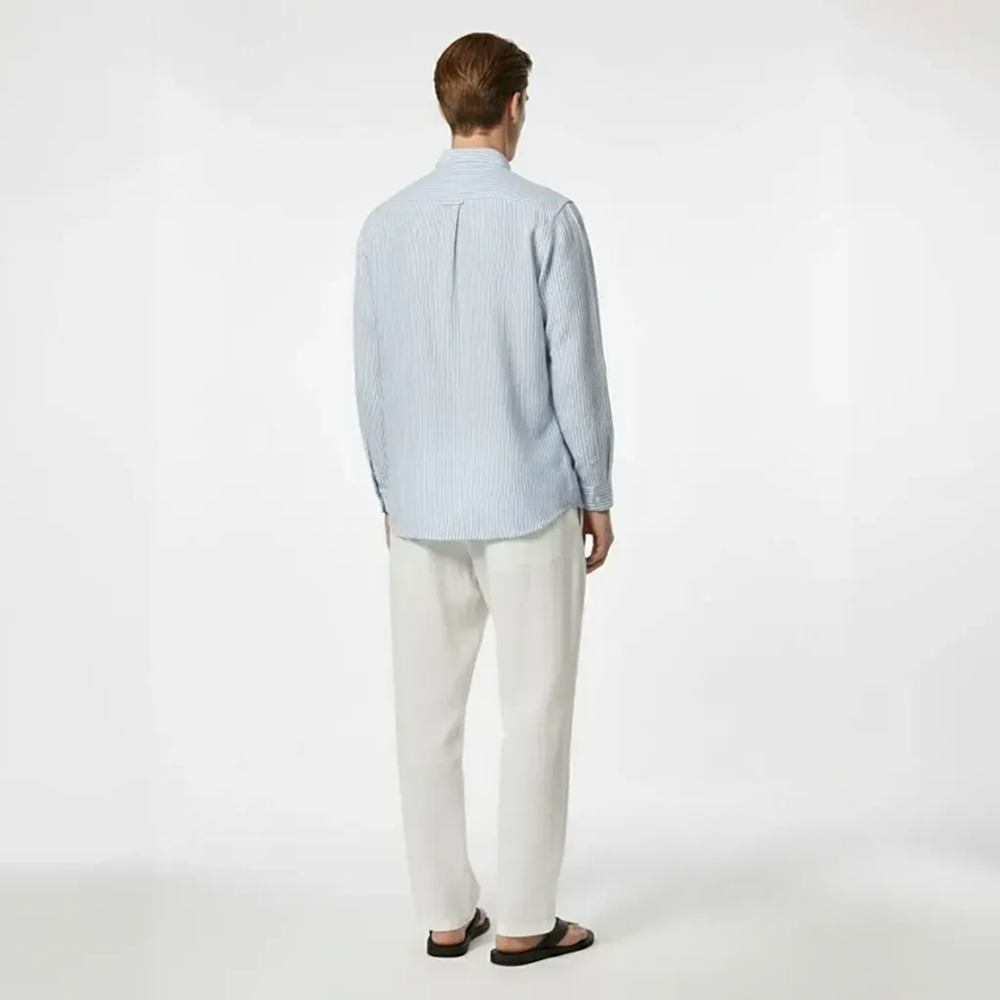 Classic Oxford Stripe Shirt – Sky Blue