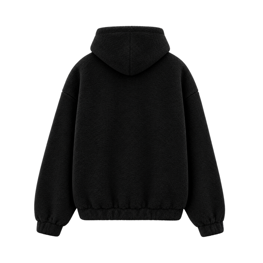 Cloud Soft Fleece Hoodie – Midnight Black