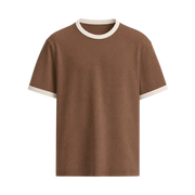 Coastline Ringer Tee – Cocoa