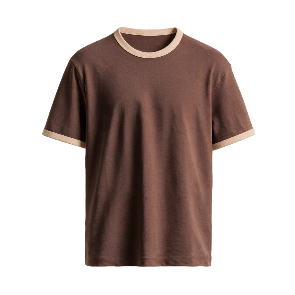 Coastline Ringer Tee – Cocoa