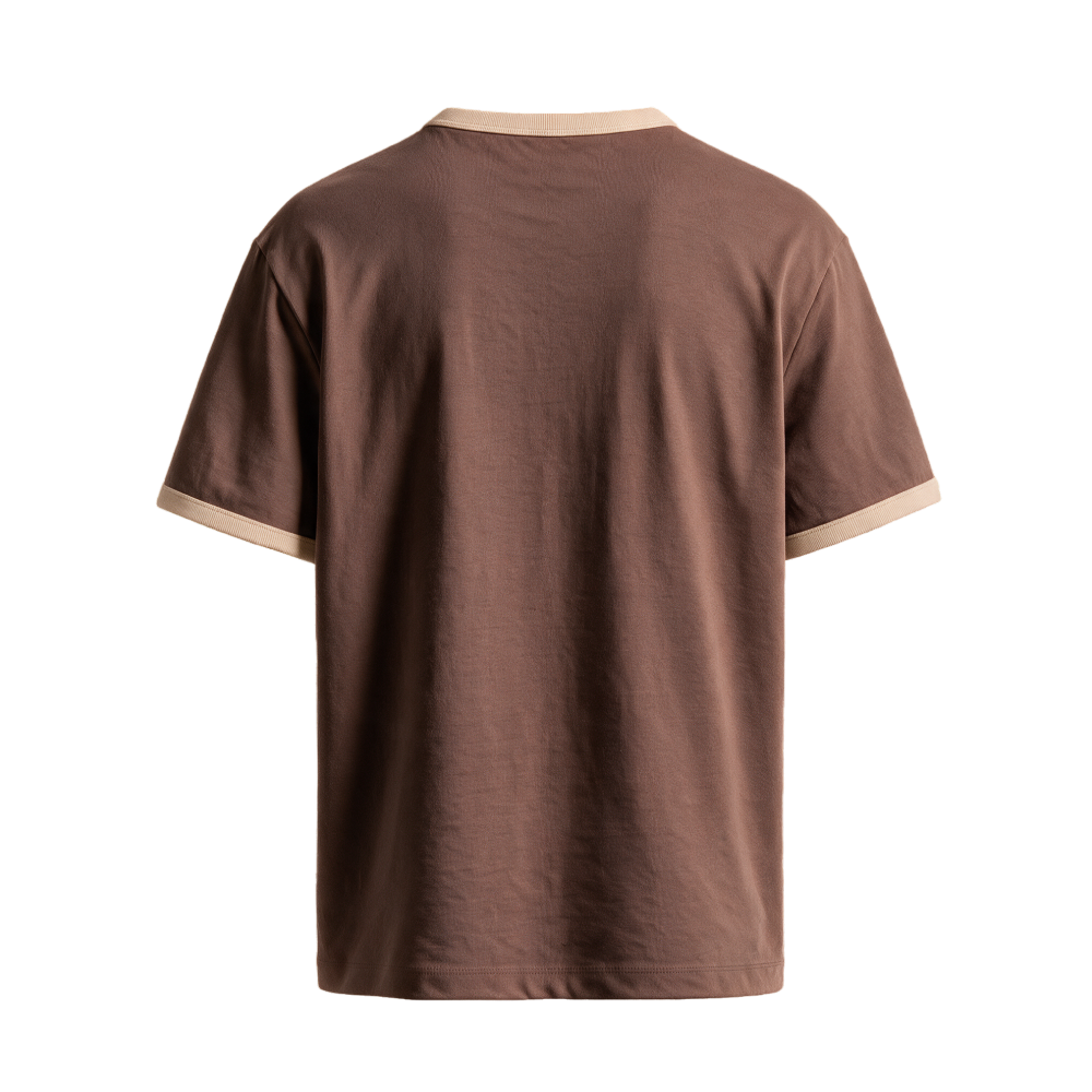 Coastline Ringer Tee – Cocoa