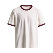Coastline Ringer Tee – Deep Maroon
