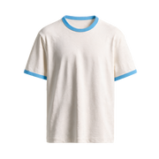 Coastline Ringer Tee – Sky Blue