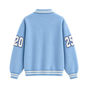 Collegiate Varsity Polo Sweater – Sky Blue