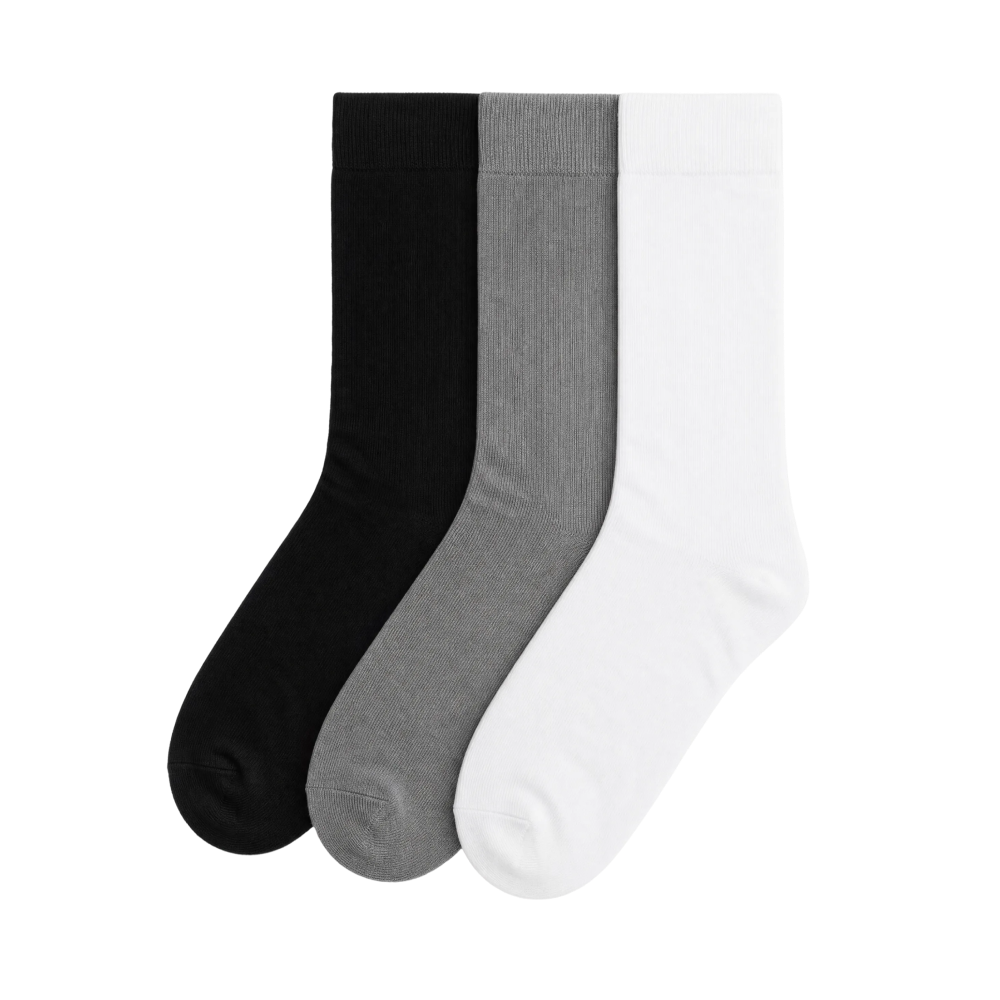 Everyday Premium Cotton Socks - Pack Of Three