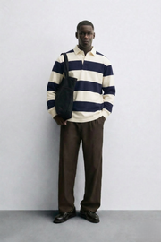 Heritage Stripe Rugby – Midnight Navy