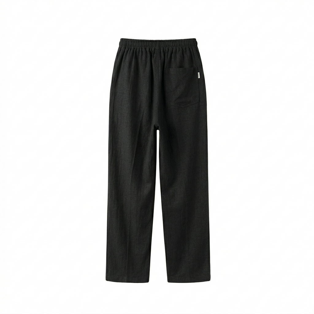 LINEN PANTS BLACK
