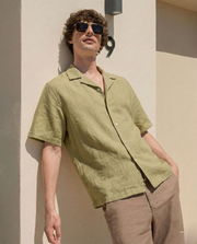 Brushed Cotton Shirt – Dune Olive