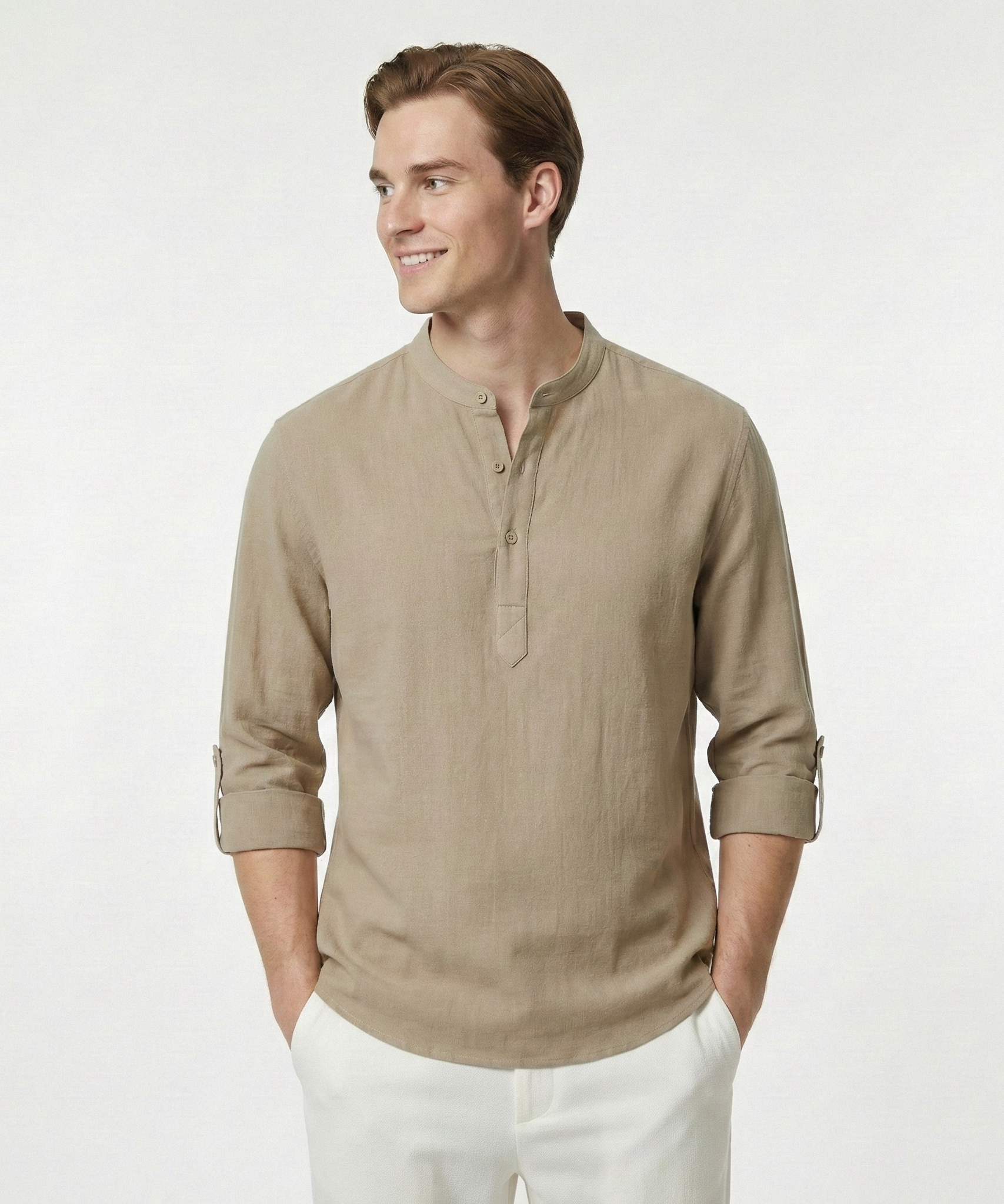 CAPRI LINEN  SUMMER SHIRT BEIGE