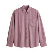 Harbor Linen Blend Shirt - Dusty Burgundy