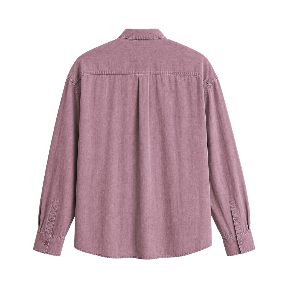 Harbor Linen Blend Shirt - Dusty Burgundy
