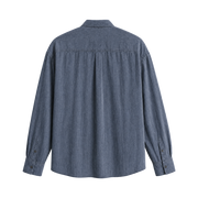 Harbor Linen Blend Shirt - Slate Blue