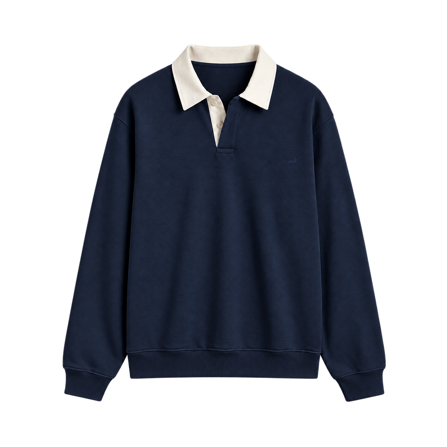 Heritage Classic Polo Sweatshirt – Midnight Navy