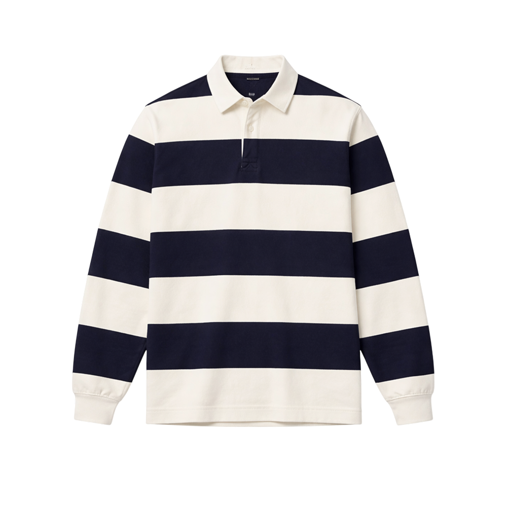 Heritage Stripe Rugby – Midnight Navy