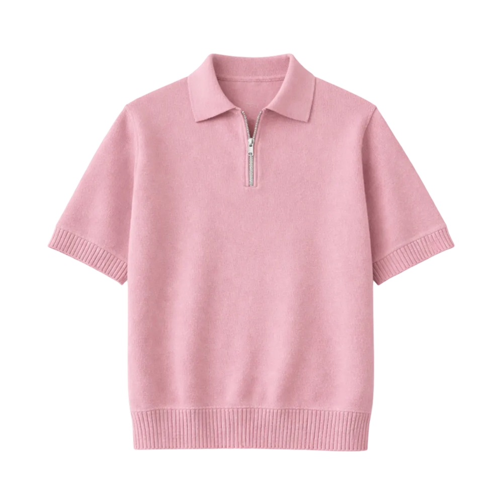Legacy Classic Zip Polo - Blush