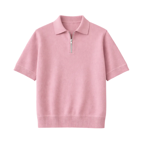 Legacy Classic Zip Polo - Blush