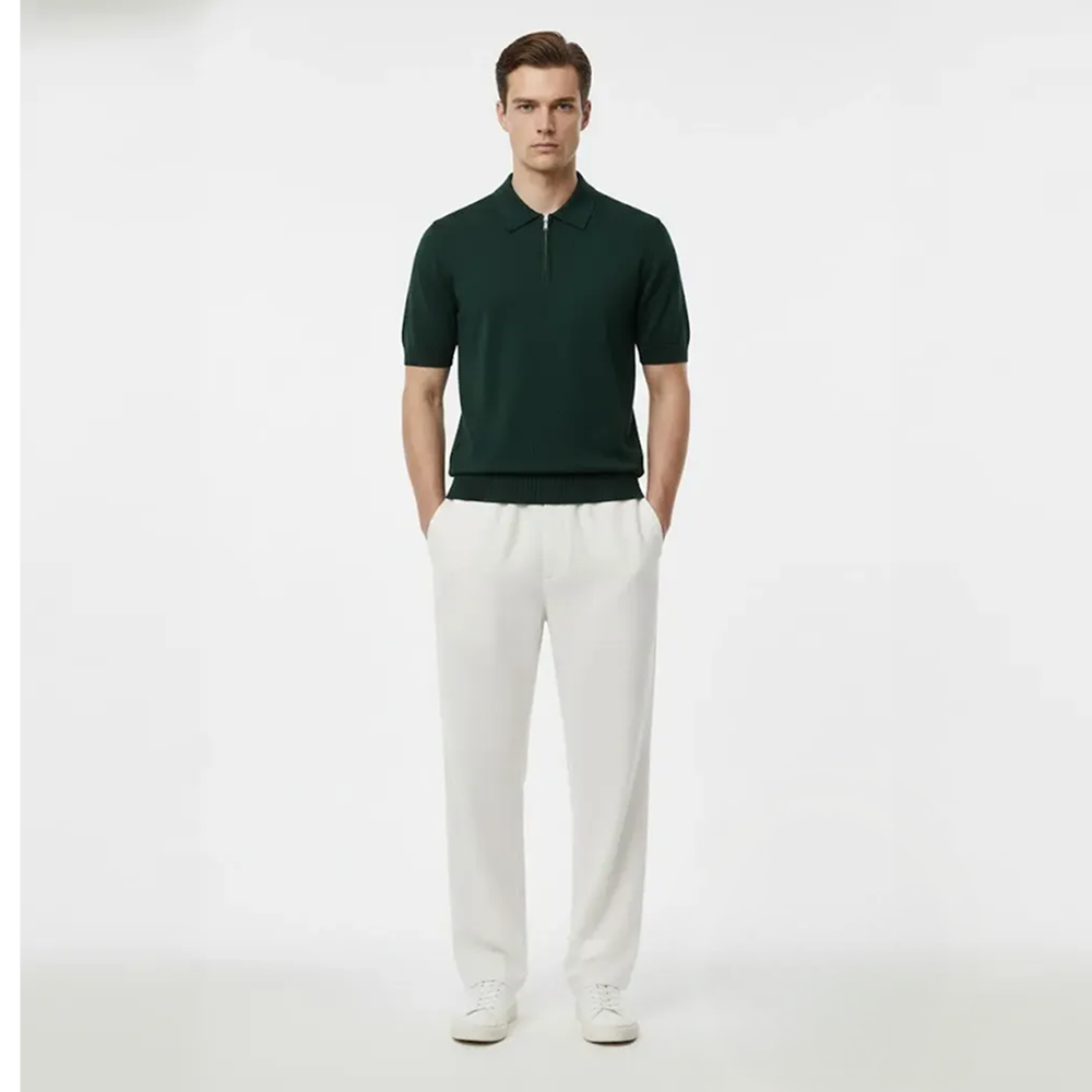 Legacy Classic Zip Polo - Forest