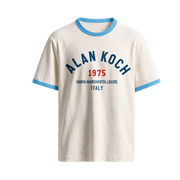 Margherita Classic '75 Ringer Tee - Sky Blue