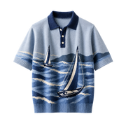 Marina Yacht Club Jacquard Polo T-Shirt