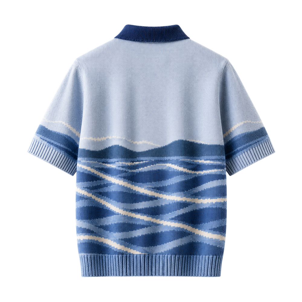 Marina Yacht Club Jacquard Polo T-Shirt