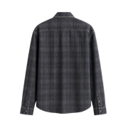 Marlow Denim Plaid Shirt – Washed Charcoal