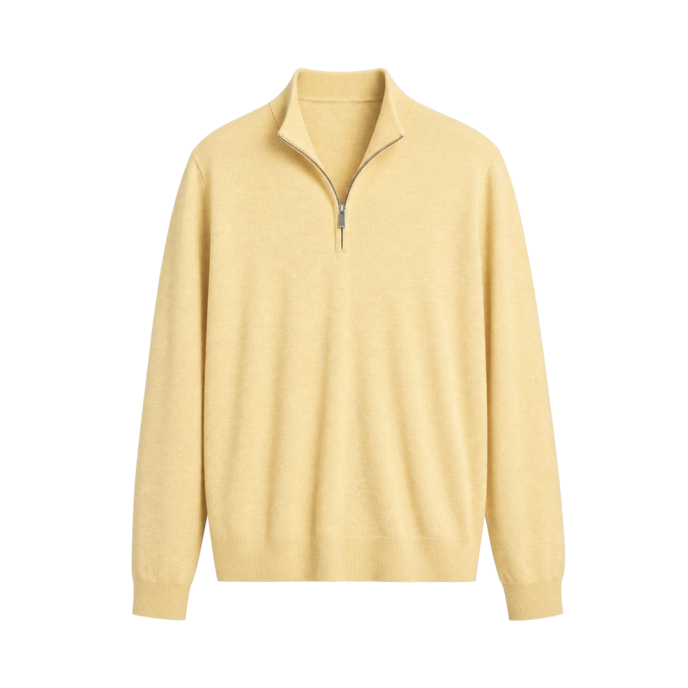 Meridian AirTouch Quarterzip Polo – Butter