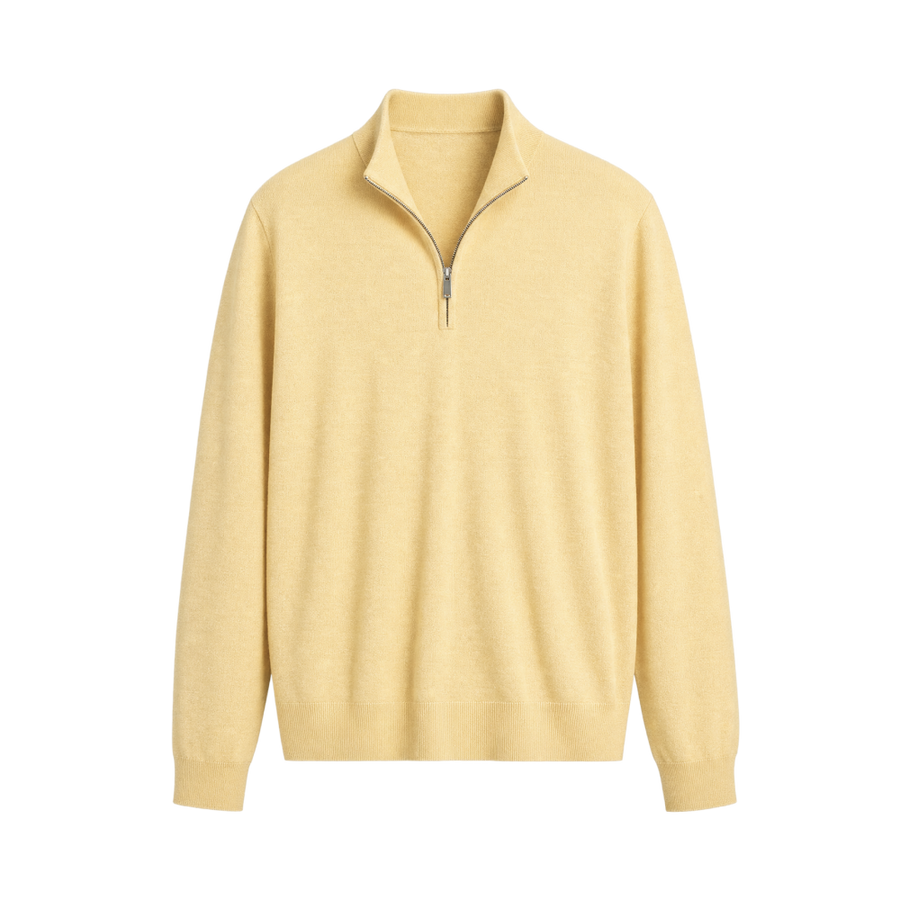Meridian AirTouch Quarterzip Polo – Butter