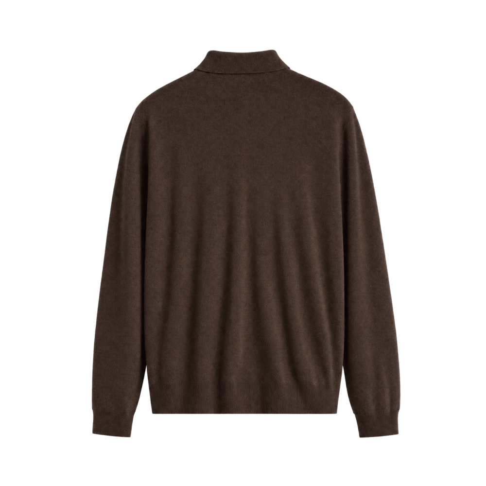 Meridian AirTouch Quarterzip Polo – Dark Cocoa