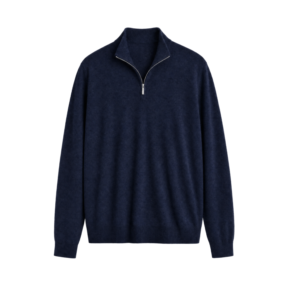 Meridian AirTouch Quarterzip Polo – Midnight