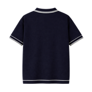 Monaco Knit Polo – Deep Navy
