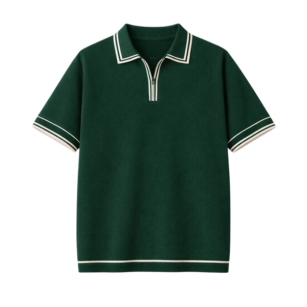 Monaco Knit Polo – Forest