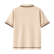 Monaco Knit Polo – Warm Oat