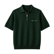 Polo Club Rider Quarter Zip T-shirt - Forest