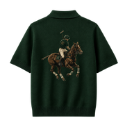 Polo Club Rider Quarter Zip T-shirt - Forest