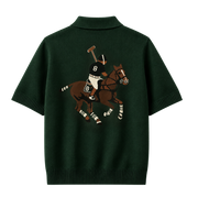 Polo Club Rider Quarter Zip T-shirt - Forest