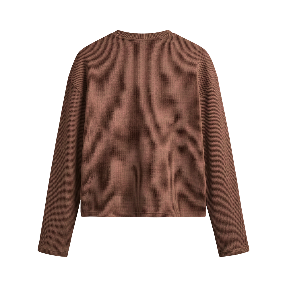 Reserve Relaxed Waffle Tee - Burnt Umber