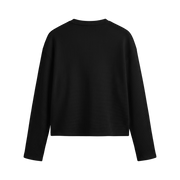 Reserve Relaxed Waffle Tee - Obsidian Black