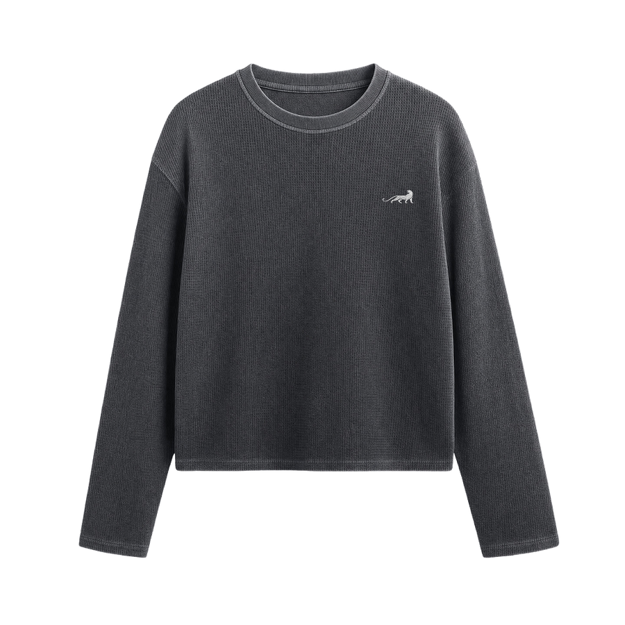 Reserve Relaxed Waffle Tee - Vintage Ash