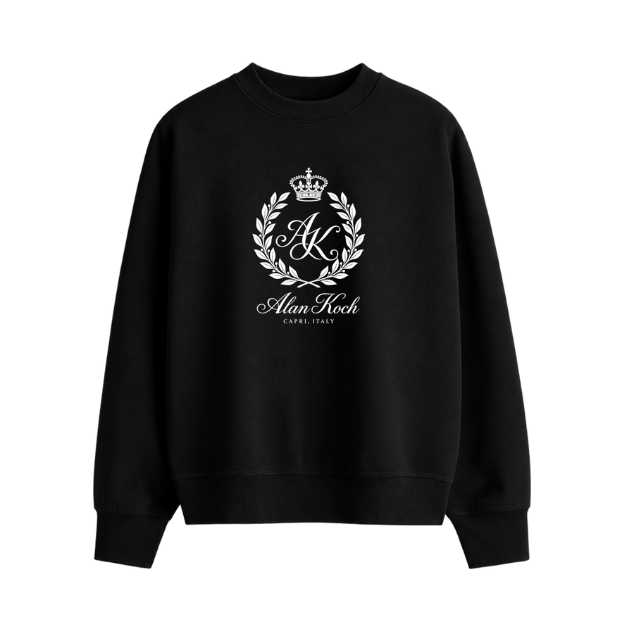 Royal Emblem Crewneck Sweatshirt – Classic Black