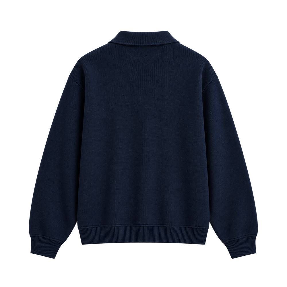 Royal Falcon Polo Sweater – Midnight Navy