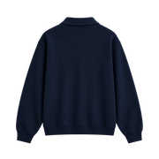 Royal Falcon Polo Sweater – Midnight Navy