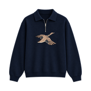Royal Falcon Polo Sweater – Midnight Navy