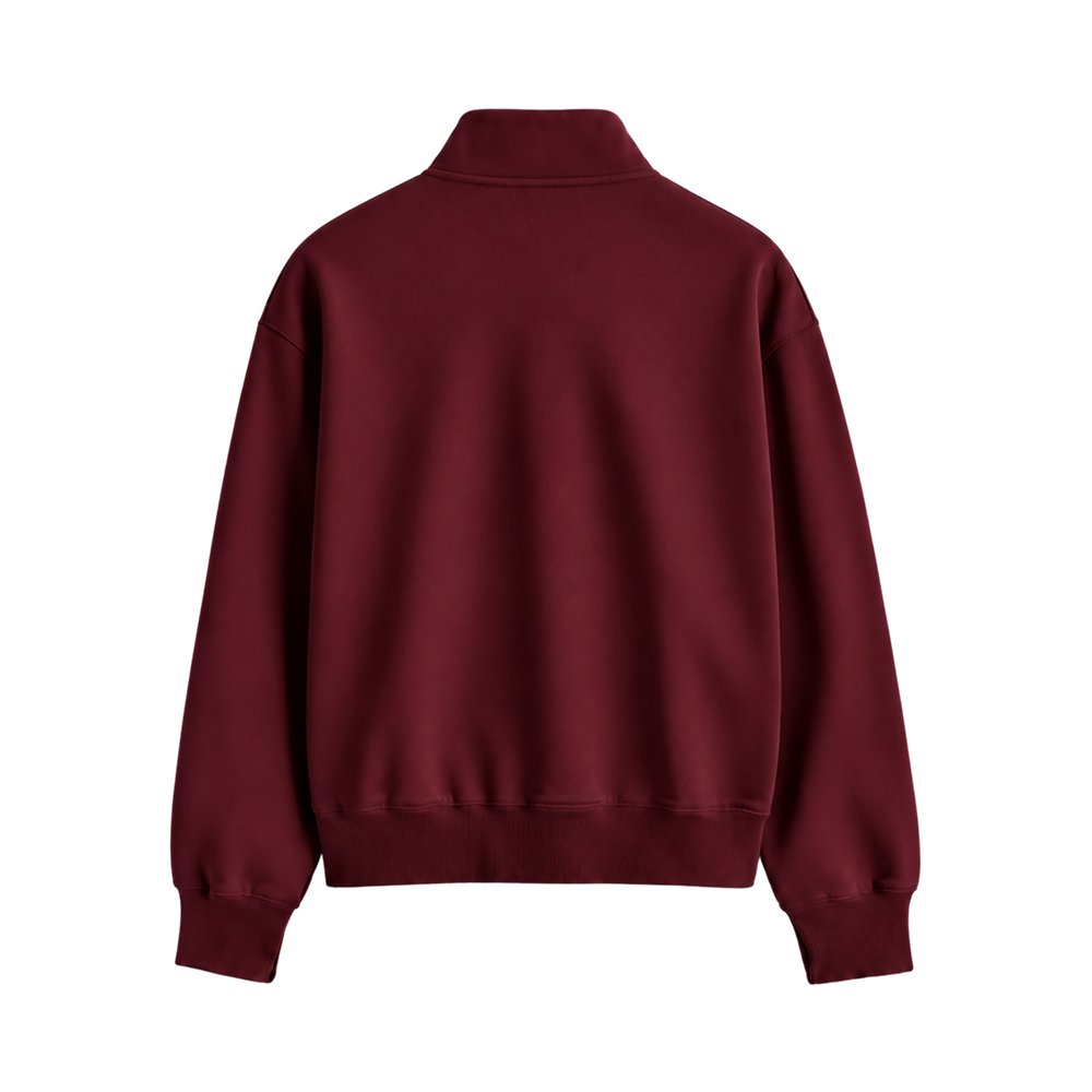 Signature Heritage Quarter-Zip Sweatshirt – Vintage Burgundy