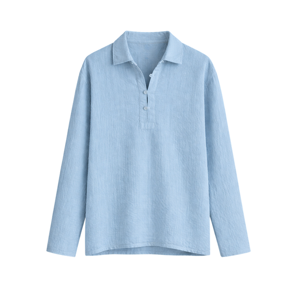 Softline Long Sleeve Polo – Glacier