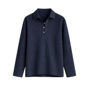 Softline Long Sleeve Polo – Midnight Navy