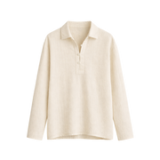 Softline Long Sleeve Polo – Soft Ivory